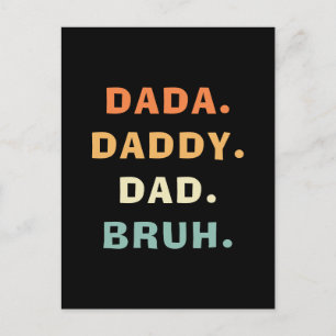 Cartão Postal Papai Papai Pai Cara Engraçado Paternidade Dia dos