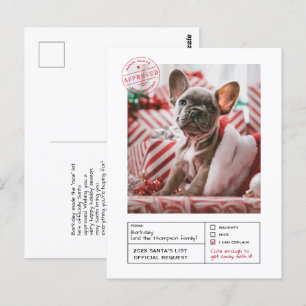 Cartão Postal Papais noeis Aprovados, Foto de Formulário Bela ou