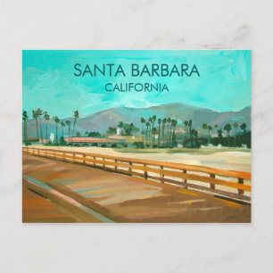 Cartão Postal Papais noeis Barbara, CA, EUA