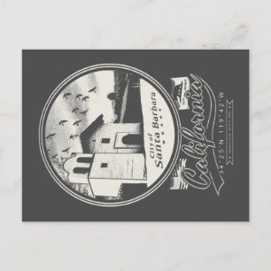 CARTÃO POSTAL PAPAIS NOEIS BARBARA CALIFORNIA