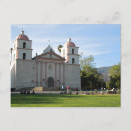 Cartão Postal Papais noeis Barbara Mission, Califórnia