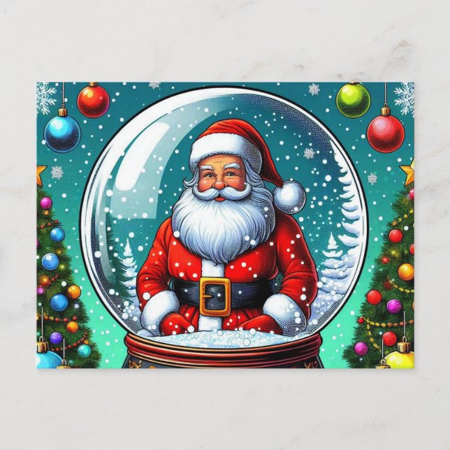 Cartão Postal Papais noeis Cartaz de Natal! (Frente)