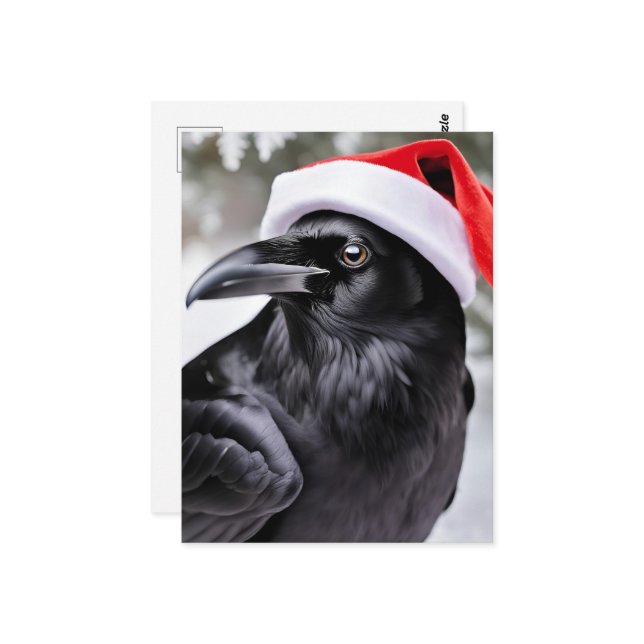 Cartão Postal Papais noeis Crow (Frente/Verso In Situ)