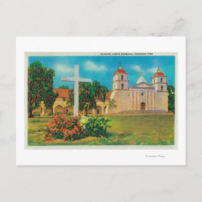 Cartão Postal Papais noeis de Missão Barbara View (Frente)