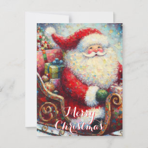 Cartão Postal Papais noeis e apresentações no Natal Personalizad