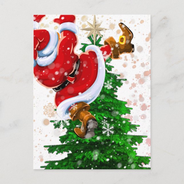 Cartão Postal Papais noeis engraçados (Frente)