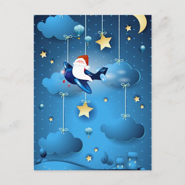 Cartão Postal Papais noeis estão chegando (Frente)