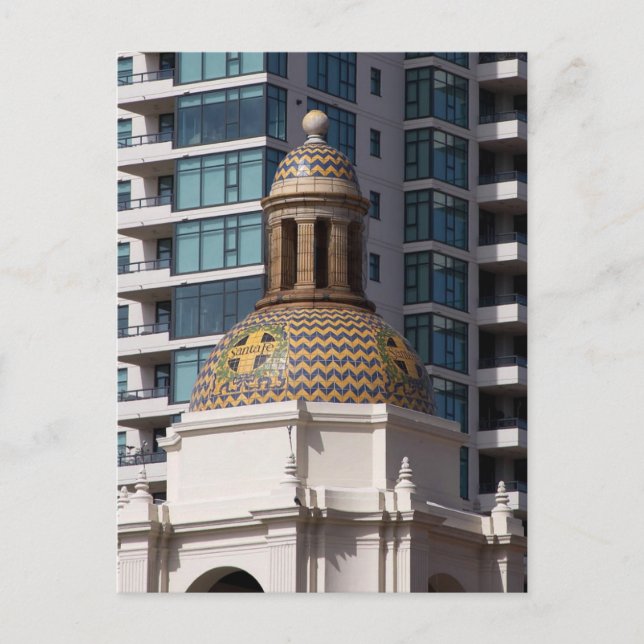 Cartão Postal Papais noeis Fe Depot Em San Diego Que É O Comboio (Frente)