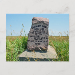 Cartão Postal Papais noeis Fe Trail Marker #35, Canton, Kansas