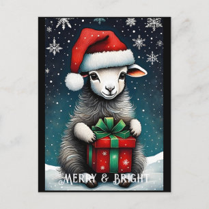 Cartão Postal Papais noeis Feriado de Natal Gift de Bebê Bonito