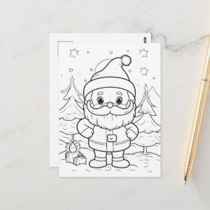 Cartão Postal Papais noeis festivos