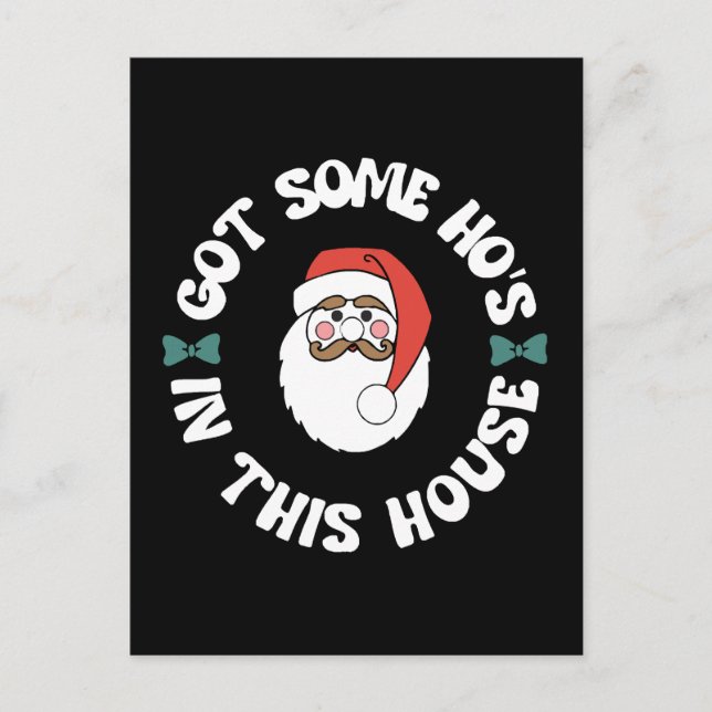 Cartão Postal Papais noeis Kawaii (Frente)