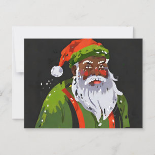 Cartão Postal Papais noeis Kwanzaa