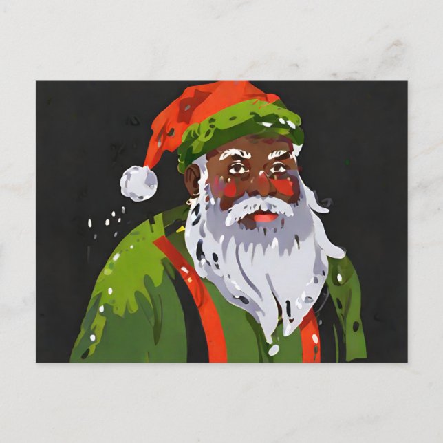 Cartão Postal Papais noeis Kwanzaa (Frente)