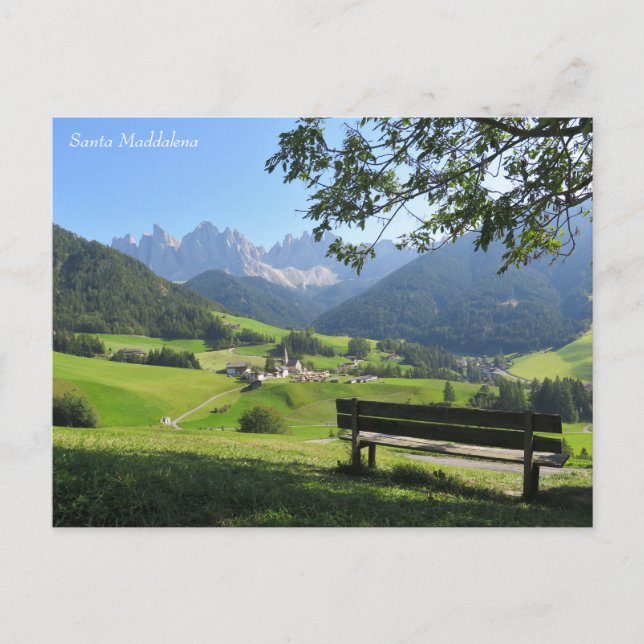 Cartão Postal Papais noeis Maddalena Dolomites (Frente)