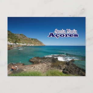 Cartão Postal Papais noeis Maria - Açores