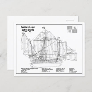 Cartão Postal Papais noeis Maria - Planos de Plano de Embarcação