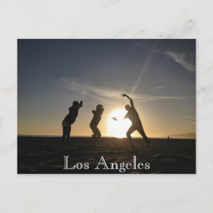 Cartão Postal Papais noeis Monica Beach com Toru Shimoyama