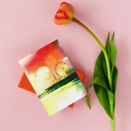 Cartão Postal Papais noeis Monica Pier - Bursting Colors Photo E