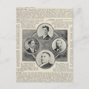 Cartão Postal Papais noeis Rosa, Califórnia 3