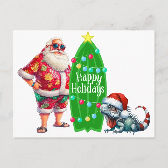 Cartão Postal Papais noeis tropicais (Frente)