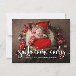 Cartão Postal Papais noeis Vieram no início do aniversário de Na