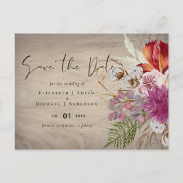 Cartão Postal PAPEL Cinnamon Casamento Fall Florals