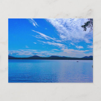 Cartão Postal papel de carta, belo dia no lago