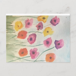 Cartão Postal Papel de carta Colorida de Blossomas