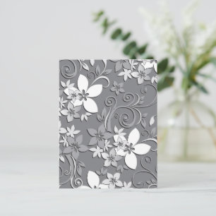 Cartão Postal Papel de parede de flores 2