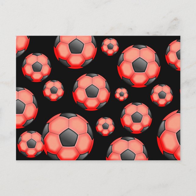 Cartão Postal Papel de parede de futebol (Frente)
