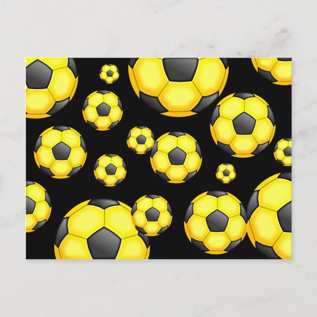 Cartão Postal Papel de parede de futebol (Frente)