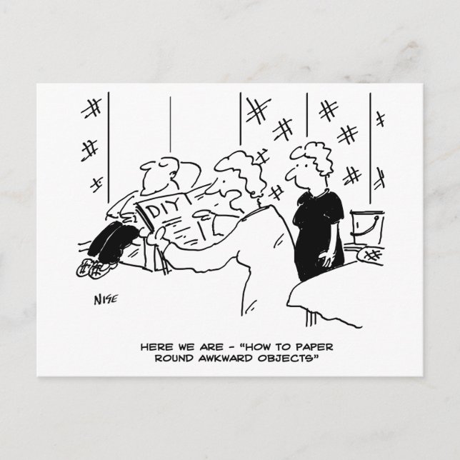 Cartão Postal Papel de parede e decoração de interiores Cartoon (Frente)