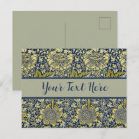 Papel de Parede Floral William Morris Kennet Azul
