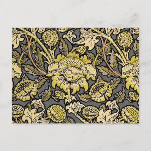 Cartão Postal Papel de parede floral William Morris Wey Artes Of