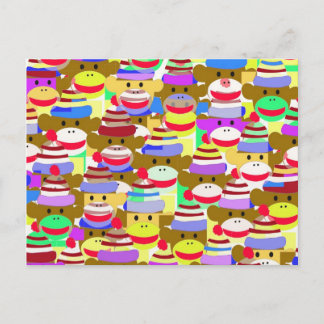 Cartão Postal Papel de parede macaco.