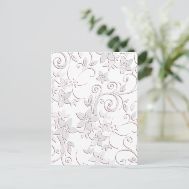 Cartão Postal Papel de parede para flores 1 (Em pé/Frente)