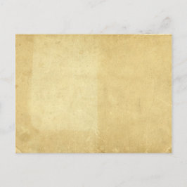 Cartão Postal Papel De Pergaminho Obtido Antecipado Com Envelhec