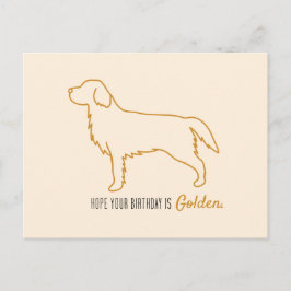 Cartão Postal Papel Higiênico Golden Retriever