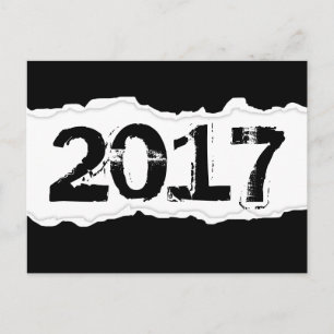 Cartão Postal Papel rasgado 2017