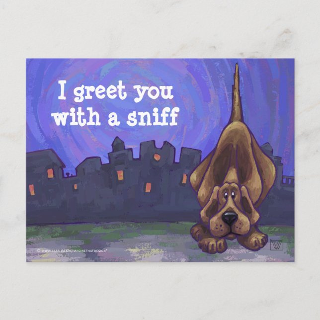 Cartão Postal Papelaria Hound Dog (Frente)