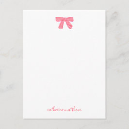 Cartão Postal Papelaria Personalizada Arco Rosa Chic Feminino