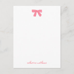 Cartão Postal Papelaria Personalizada Arco Rosa Chic Feminino