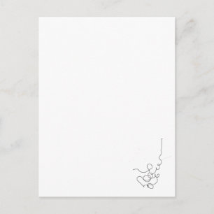 Cartão Postal papier, lápis