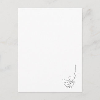 Cartão Postal papier, lápis