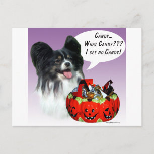 Cartão Postal Papillon Halloween