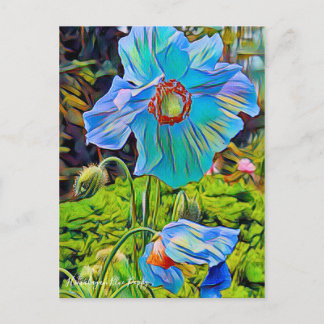 Cartão Postal Papoula Azul do Himalaia [Cartão Postal]