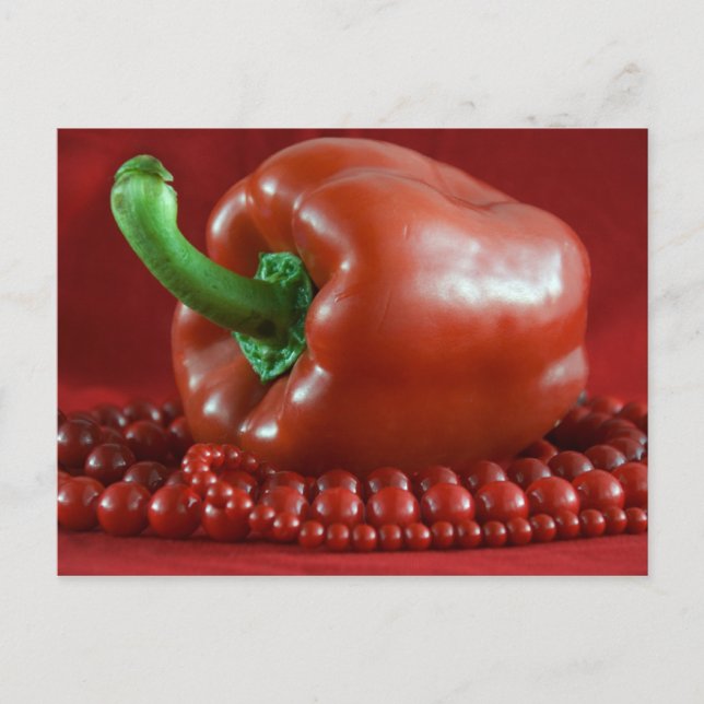 Cartão Postal paprica vermelha e miçangas_2 (Frente)