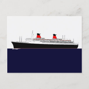 Cartão Postal Paquebot France