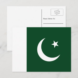 Cartão Postal Paquistanês Flag, Flag of Pakistan